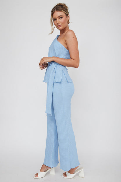 Austin City Textured Pants Blue