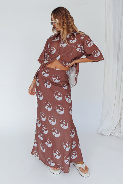 Just A Hunch Maxi Skirt Yin Yang Coco