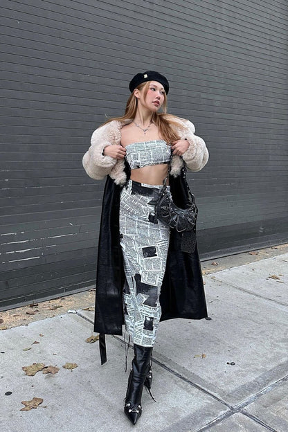 Extra Extra Maxi Skirt White