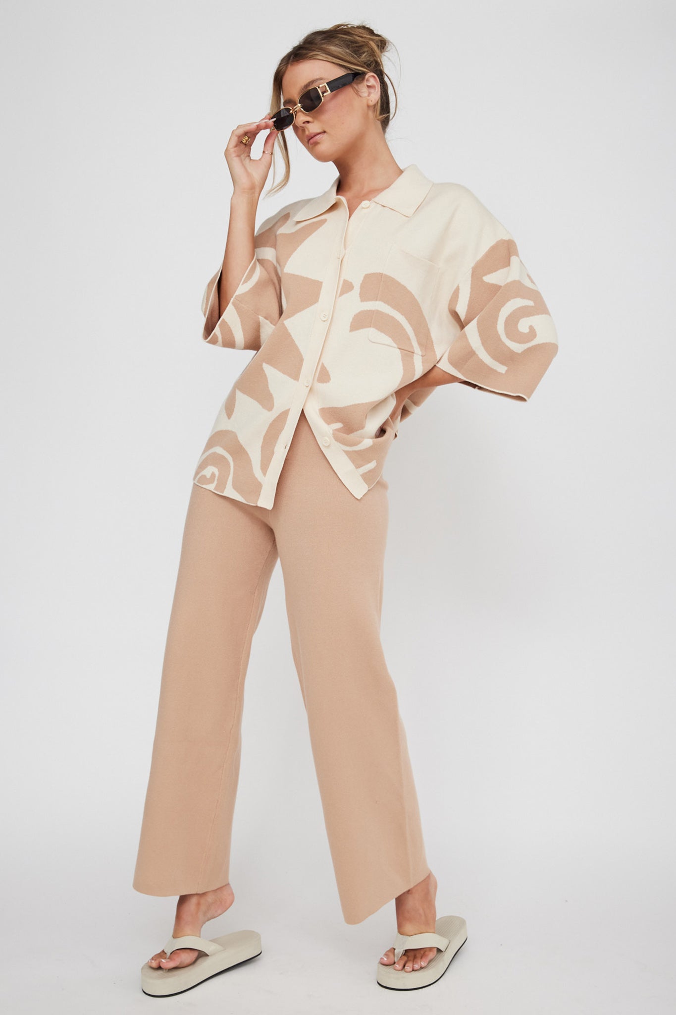 Nalani Knit Pants Wood