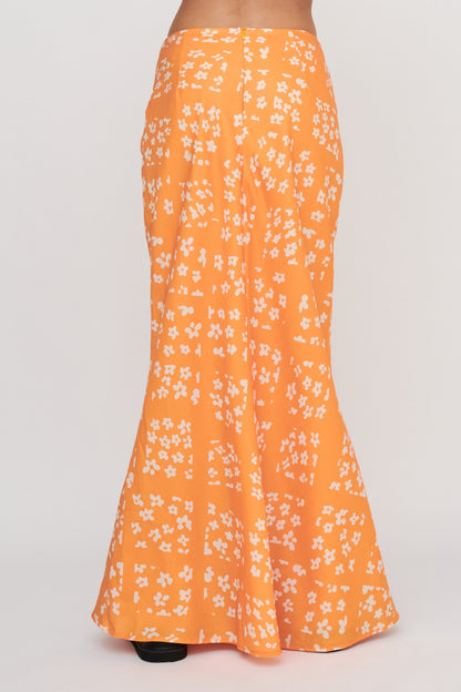 Heart & Soul Maxi Skirt Floral Orange