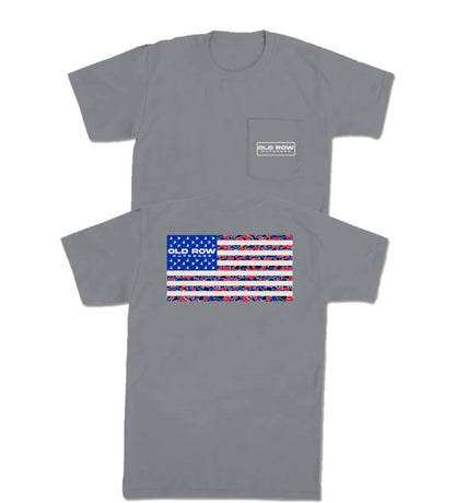 Old Row Camo Flag Tee