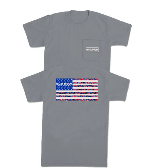 Old Row Camo Flag Tee