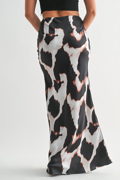 Animal Print Nova Drift Maxi Skirt