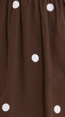 Marissa Mini Dress - Chocolate Polka