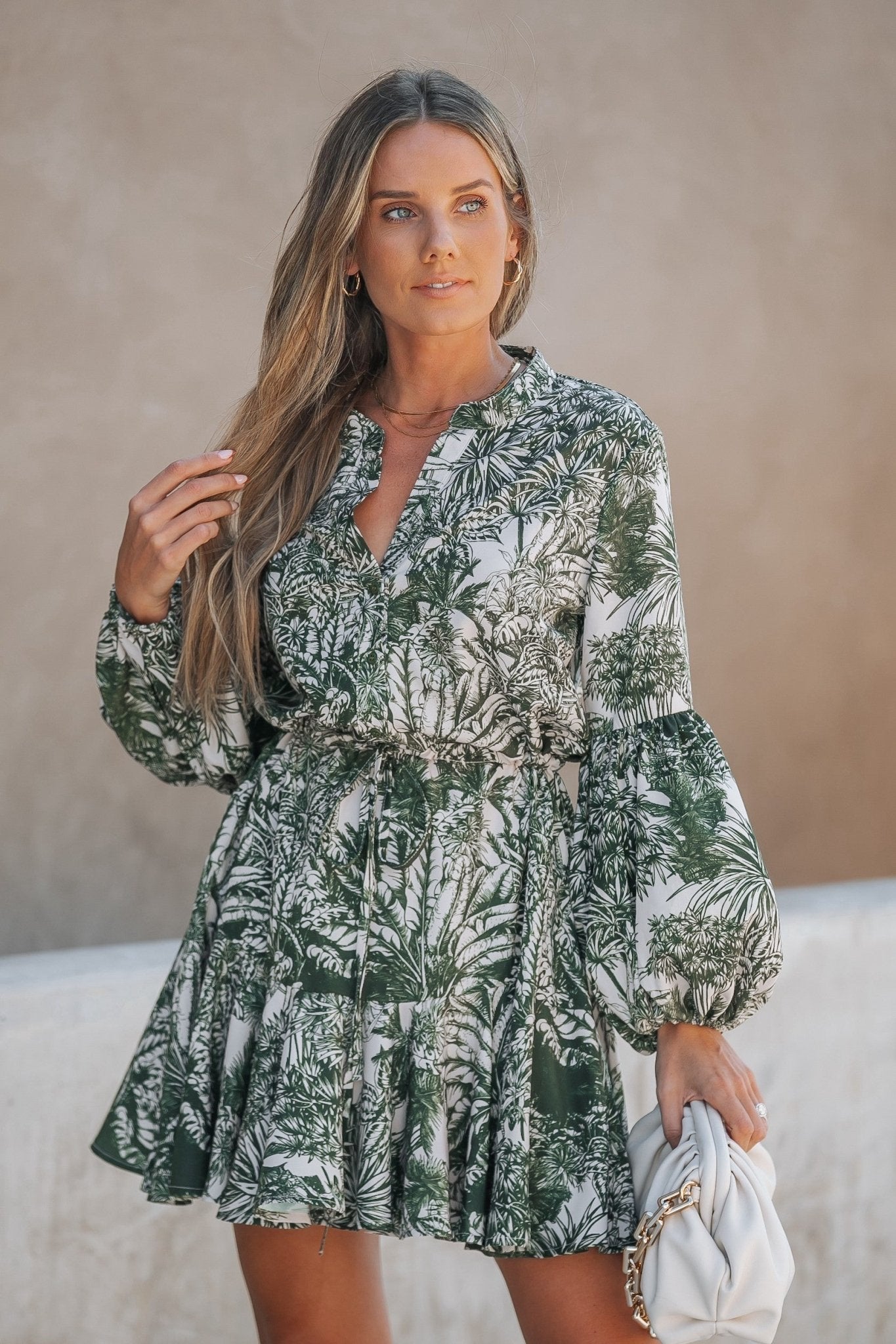 Costa Rica Print Billowy Fit Mini Flowy Skrit