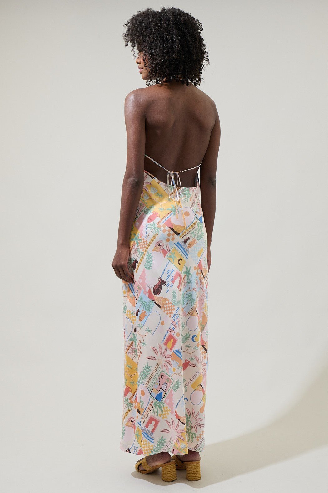 Down The Sunset Yuma Halter Midi Dress