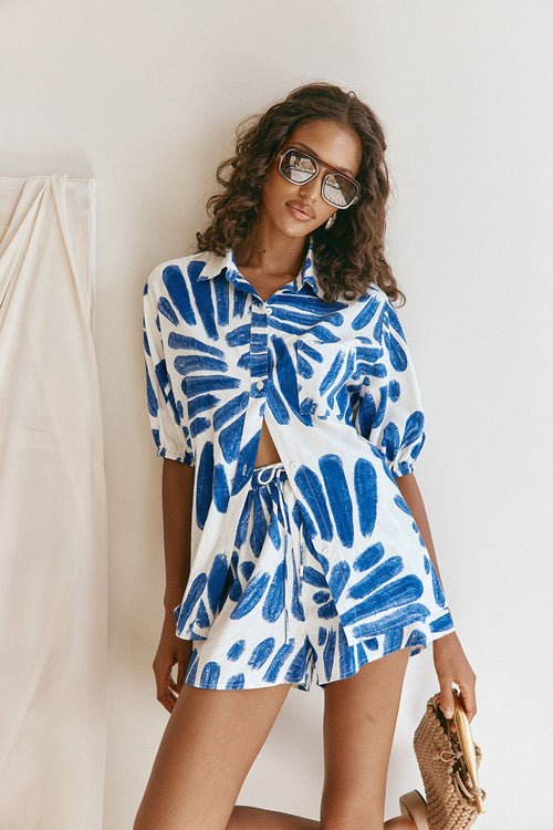 Orla Top - Brush Petal