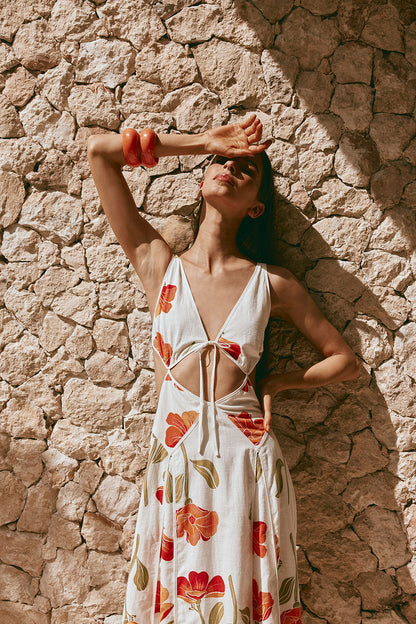 SAMPLE-Eliska Dress - Poppy