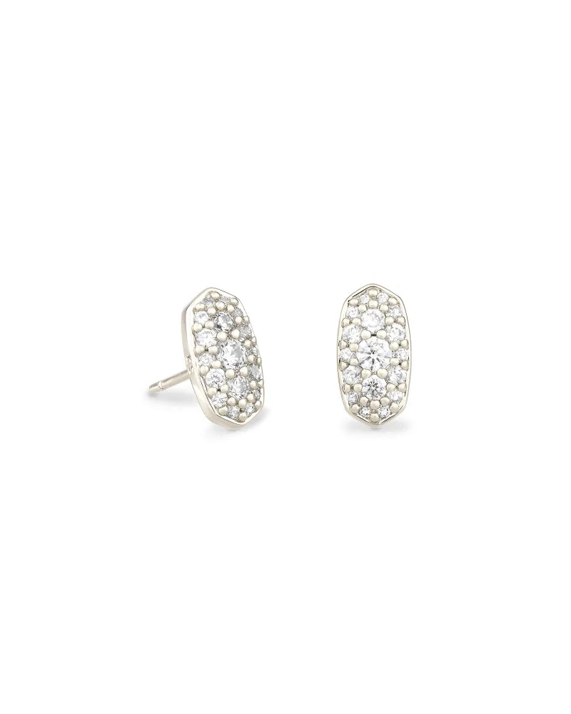 Kendra Scott Grayson Crystal Stud Silver