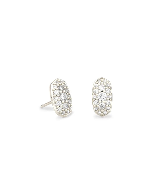 Kendra Scott Grayson Crystal Stud Silver