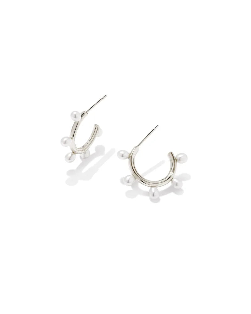 Kendra Scott Leighton Pearl Huggie Earring