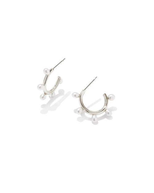 Kendra Scott Leighton Pearl Huggie Earring