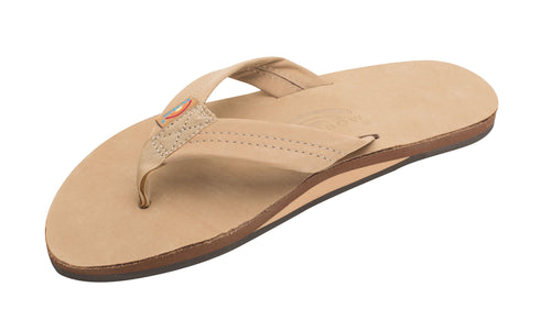 Men's Rainbow Single Layer Thick Strap Flip Flop