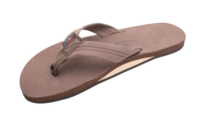 Men's Rainbow Single Layer Thick Strap Flip Flop