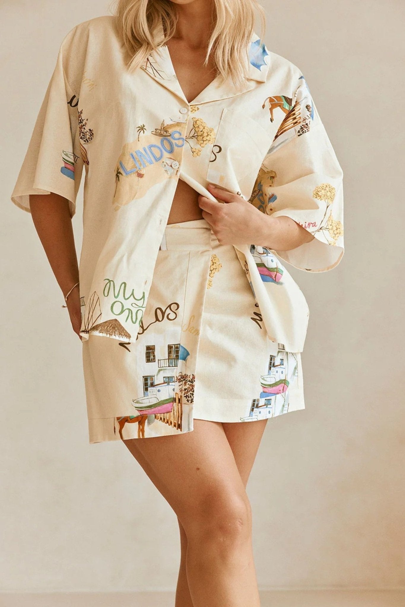 Mykonos Skirt Set