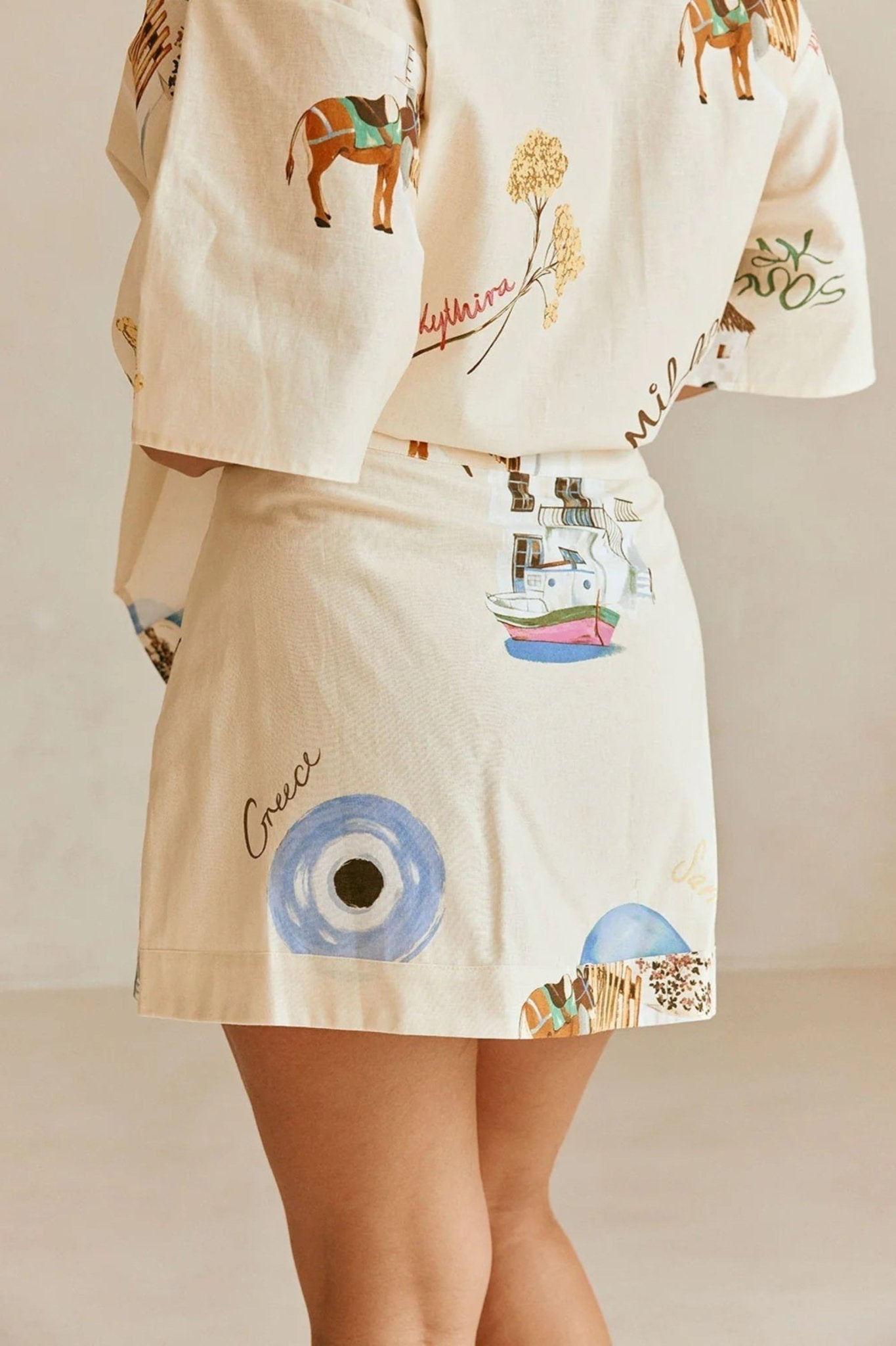 Mykonos Skirt Set