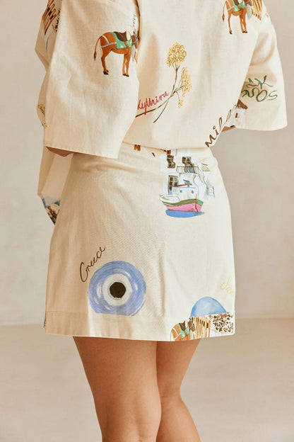 Mykonos Skirt Set