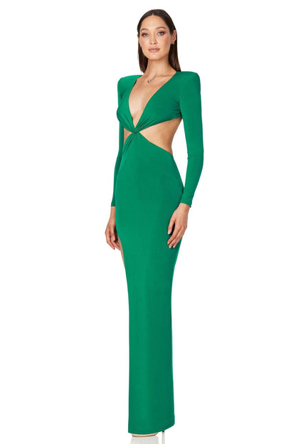 Nookie Jewel Gown - Emerald
