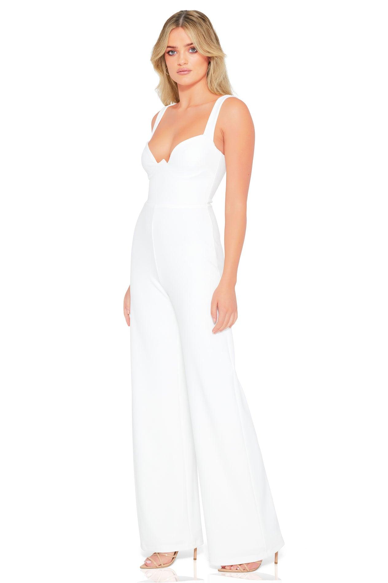 Nookie Romance Jumpsuit - White