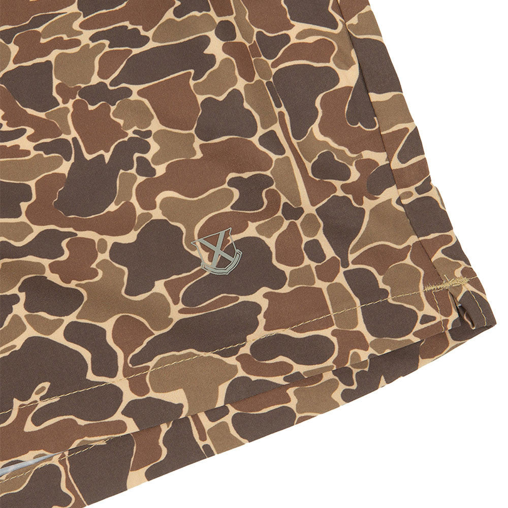 Old Row Camo Swim Trunks
