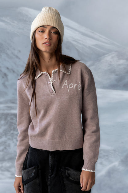 Apres Knit Sweater in Oatmeal - FINAL SALE