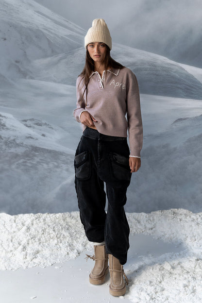 Apres Knit Sweater in Oatmeal - FINAL SALE