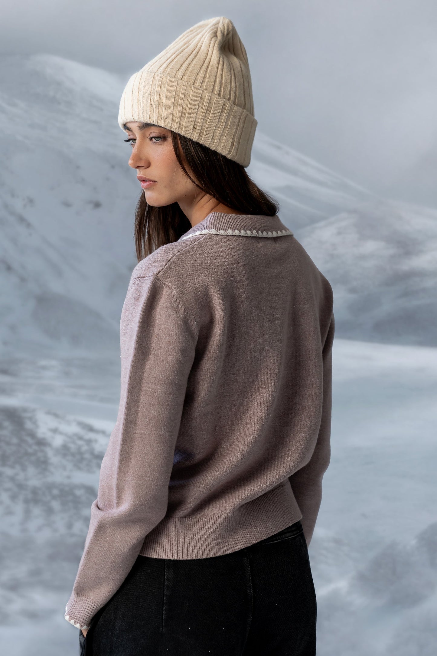 Apres Knit Sweater in Oatmeal - FINAL SALE