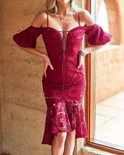 Riana Dress - Red