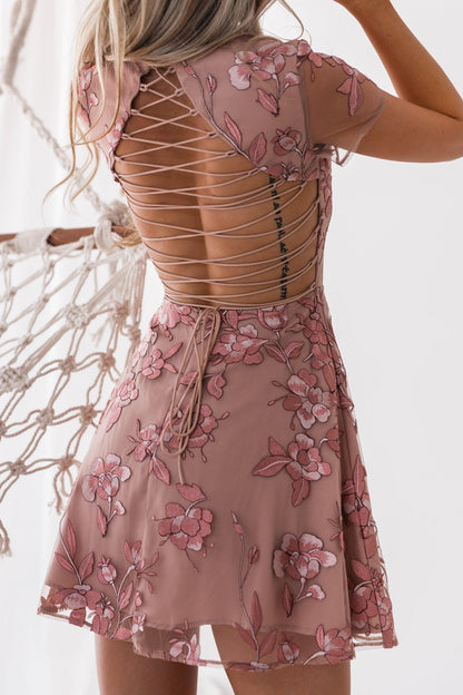 Saskia Dress - Rose