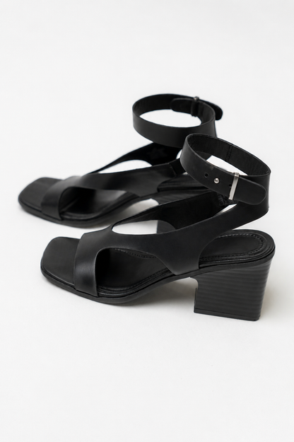 Felipa Block Heels in Black