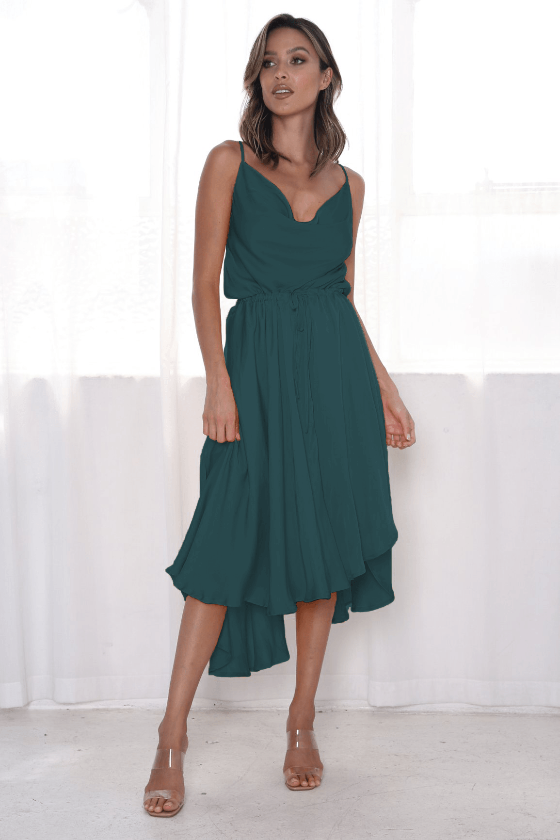 Sunshine Midi Dress - Green